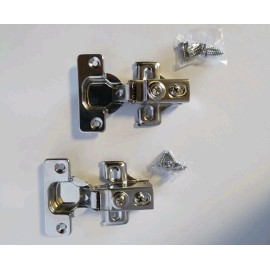 Averzella Cabinet Hinges -2 Pack. soft close Steel Nickle Plated 105°