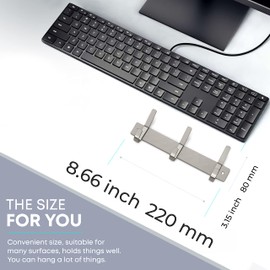 Small Coat Rack Wall Mount – Brushed Nickel 9 Inch Stainless Steel Hook Rail with 3 Heavy Duty Double Coat Hooks – Wall Mounted Coat Hanger for Entryway, Bathroom, Bedroom, Towel, Hat Organizer