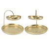 2 Tier Jewelry Tray Elegant Simple Sturdy Stable Metal Multi