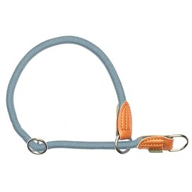 Leisegrün Adjustable Paracord Dog Collar | Nylon Collar | Model Devon | Light Blue | Size: XL