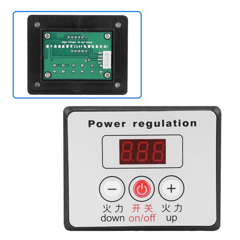 10000W SCR Digital Voltage Regulator Speed Control Dimmer Thermostat AC