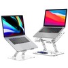 Lpoake 2 Pack Acrylic Laptop Stand for Desk, Adjustable Ergonomic
