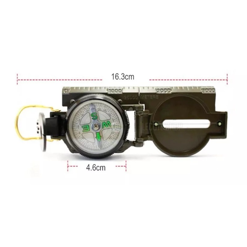 Compass Brujula Tactica Camping Militar Compass Precida Senderismo.