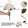 Jim's Cabin Artificial Flowers Silk Hydrangea Flowers with 5 Big