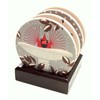 Charley Harper Cardinals Absorbent Stone Coaster Set