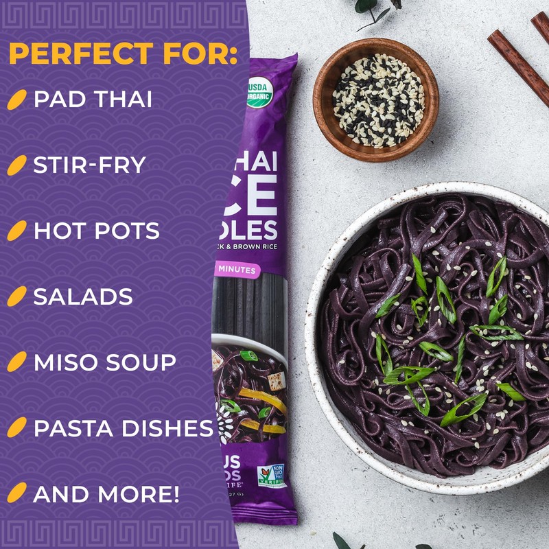 Lotus Foods Organic Forbidden Rice Pad Thai Noodles - Asian