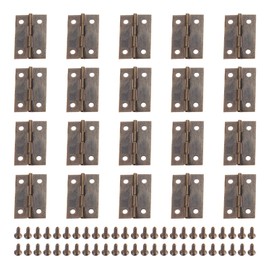 20pcs Hinge Antique Hinges Trillion Hinge Door Door Wooden Box Hinges Fixing Hardware Hardware DIY Antique Bronze