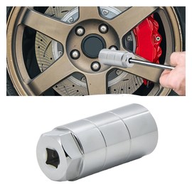 GLSOWEE Oil Pressure Switch Socket, 1 1/16" Socket Switch Fits 3/8" Drive or 1 1/8" Hex Wrench, Accepts Oil Pressure Sending Units Up to 2 5/8'' Long, Suitable for Most Car Models (Silver)