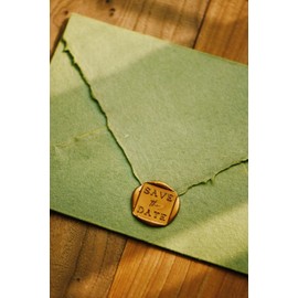 Pelargon Design 3D Save The Date Wax Seal Stamp - for Wedding Invitations, Business Mail, Event and Crafts