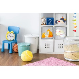 Lucky Sign - Toy Storage Box for Kids Aminal Theme Closet Organizer, 33x33x30cm - Hedgehog
