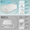 5 Sided Waterproof Mattress Protector Queen Size, Quilted Bamboo Rayon