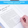 Vicloon Transparent Sticky Notes 75 * 50mm, 200Pcs Self-Stick Note