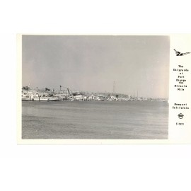 Shipyards at Port Orange, Newport, CA Real Photo postcard:Frash