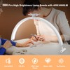 Mznoo Half Moon Light for Nail Desk wtih Phone Holder,