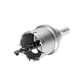 EZARC Hole Saw Carbide Drill, Deep Cut Hole Opener for Holes in Thick Stainless Steel and Metal, 38 mm
