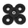 ASHATA Poly Strip Wheel, 5Pcs 100mm Black Poly Strip Wheel