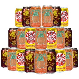 (22 Pack Bundle) | Cuba's Favorite Soda Variety Beverages | A Soft Drink Assortment of 8 Jupina, 8 Ironbeer and 6 Materva | A Package Bundle of Mix Pop to Compliment any Care Package | 12 oz. Cans | By Murai