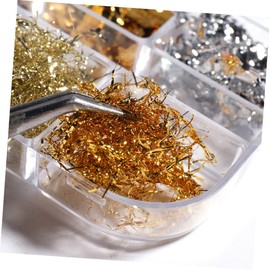 Beavorty Nail Glitter Foil Flakes of Metallic Nail Art Stickers for Stunning Manicure Designs Safe for Easy Application for Daily Festival Use