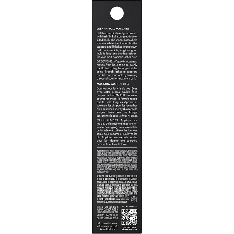 Mascara e.l.f. Lash 'N Roll Mascara tono negro