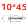 5 Pcs Quick Release Pins, 10mm x 45mm Carbon Steel
