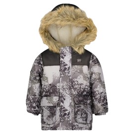 OshKosh B'Gosh Boys' Heavyweight Ski Jacket and Snowbib Snowsuit Set (Grey, 3T)