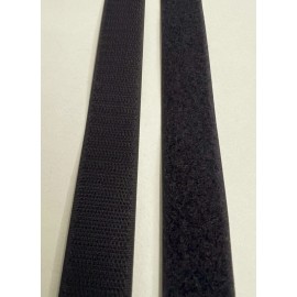 PAIHO TRIHOOK BRAND Black Sew-on Hook and Loop PAIHO Tape 1" Fastener Each 5-10-25-50 Yards lot - 10 Yards ( 30 Ft. )