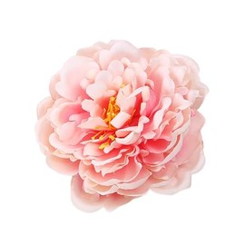 Lofruiin 6 Inch Peony Flower Hair Clip Bridesmaid Pin Up Flower Brooch for Wedding Party Festivals (Light Pink)