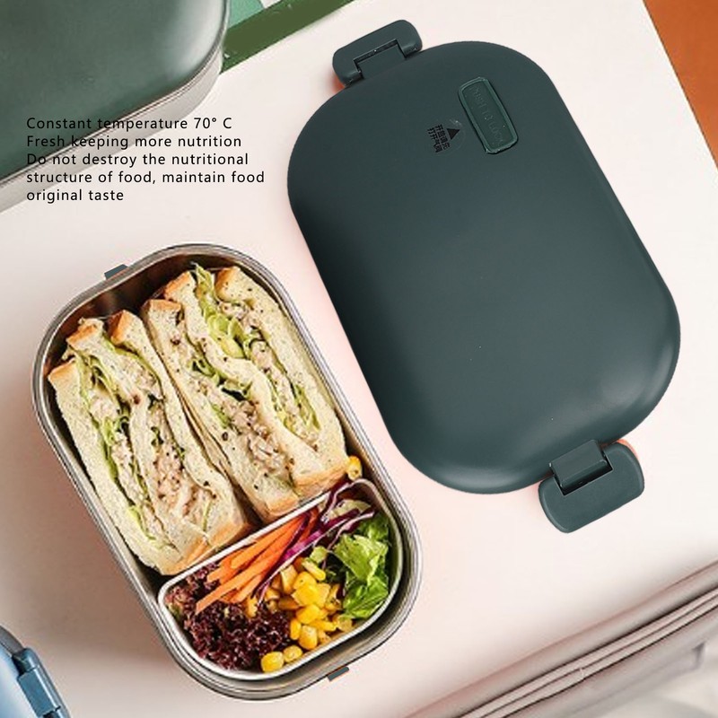 Electric Lunch Box 48W 1L Capacity Efficient Even Heating Washable