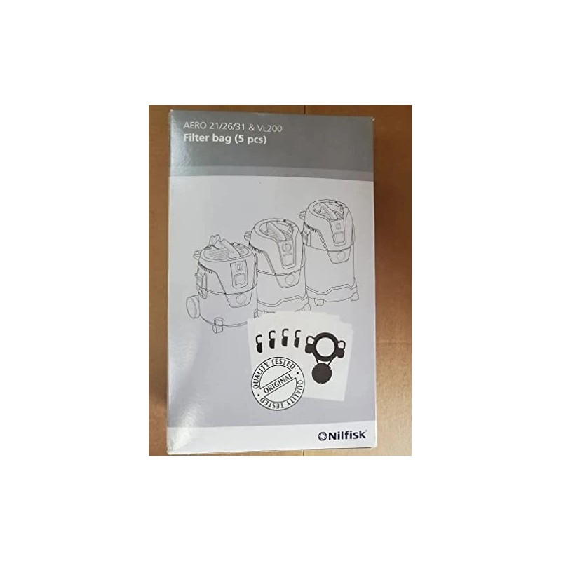 Home TTS Products Nilfisk Vacuum Bag Aero Synthetic Dust Bags