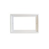 Hand Painted White Italian Ceramic House Numbers Simple Green Design