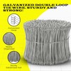 6 Inch - 17 Gauge 1000 pcs GALVANIZED Steel Double