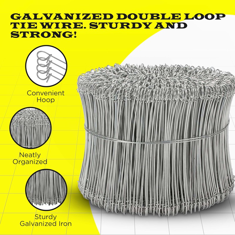 6 Inch - 17 Gauge 1000 pcs GALVANIZED Steel Double