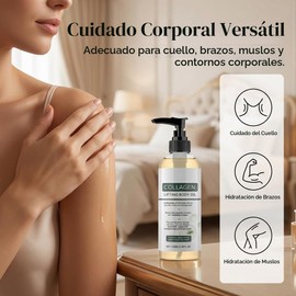Aceite Corporal para Levantar El Colágeno,Hidratante,Iluminador y Nutritivo, Suero de Masaje Reafirmante Moldeador, Cuidado de La Piel para El Cuello, Los Brazos, Las Piernas y El Estómago (1PCS)