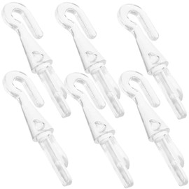 Angoily 6pcs Shutter Turn Rod Head Blind Parts Blind Wand Hook Blind Wand Replacement Hook Wand Hook for Blinds Blind Wand Connector Vertical Blinds Replacement Parts