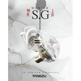 YINYOO TANGZU Wan er S.G - Auriculares con cable HiFi IEM para músico audiófilo de 10 mm con ajuste ergonómico, cable desmontable de 2 pines 0.78 (azul, con micrófono)