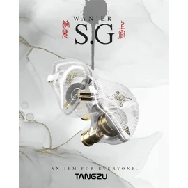 YINYOO TANGZU Wan er S.G - Auriculares con cable HiFi IEM para músico audiófilo de 10 mm con ajuste ergonómico, cable desmontable de 2 pines 0.78 (azul, con micrófono)