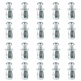 LSRVNM Pack of 20 M4 x 20 Cavity Dowels, Cavity Wall Anchors, Expansion Anchors, Expansion Dowels with Screw, Self-Drilling Plasterboard Dowels for Home Decoration and Fixings to Cavity and