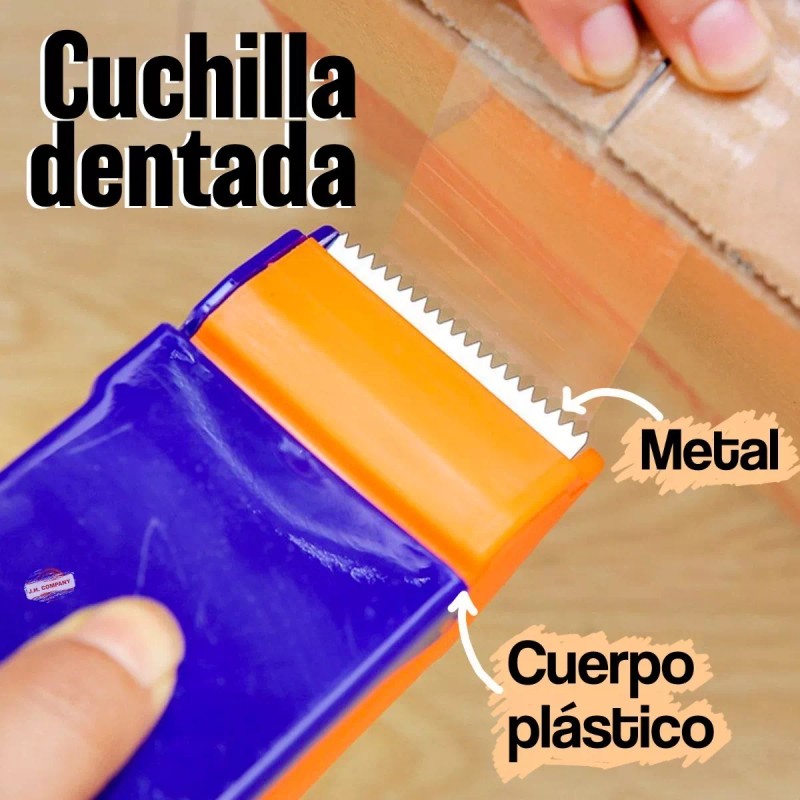 J.H. Company 2 Pz Despachador Cinta Canela Adhesiva Cortador Diurex