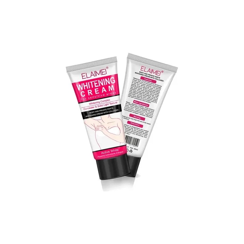 Crema Aclaradora Zonas Íntima Axilas Colágeno Hidrata 60ml