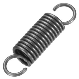 PATIKIL 1 Piece Extension Spring Wire Diameter 0.1" OD 0.7" Free Length 2.8" Spring Steel Dual Hook Tension Spring for Lone Tractor Home Repair DIY Gray