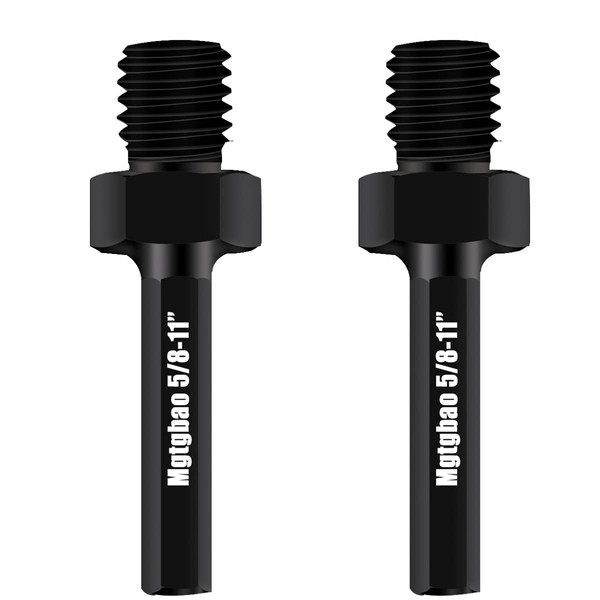 2Pcs Core Drill Bit Adapter 5/8-11 inch Male to 3/8