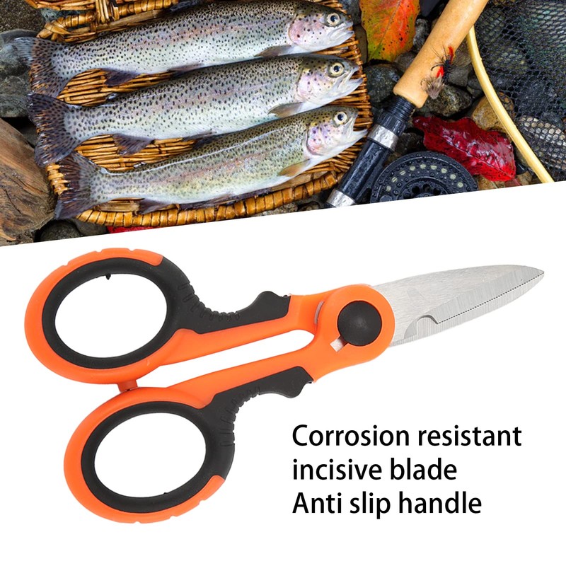 Fishing Line Scissors, Fishing Scissors, Saltwater Freshwater Braid Scissors, Line