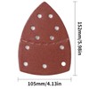 50PCS Mouse Detail Sander Sandpaper 11 Holes 600 Grit Hook