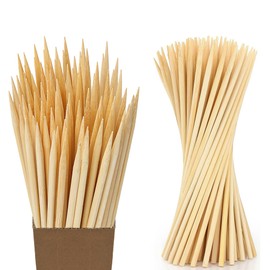 125 PCS 17.5-Inch Extra Thick Smores Sticks & Marshmallow Sticks for Fire Pit & Campfire – 6.3mm Heavy Duty Bamboo Skewers Sticks for Grilling, BBQ, Hot Dogs, Camping, Plant Stakes – by VESYMAN