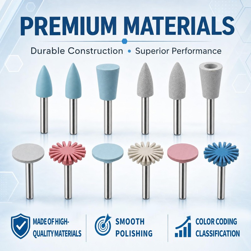 Dental Composite Polishing Kit Rubber Resin Polishing Wheel RA Disc