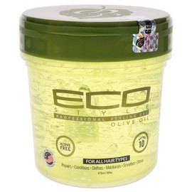 Ecostyle Olive Oil Styling Gel, All Day Hold, Alcohol Free, Paraben Free, Sulphate Free, No Flaking, Anti-Itch, 473 ml