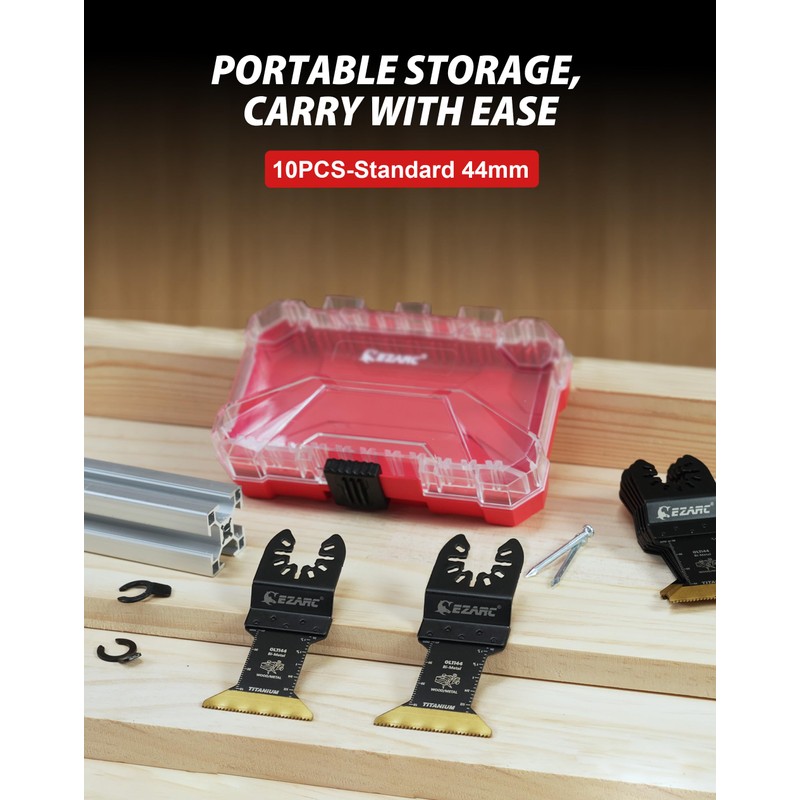 EZARC Titanium Oscillating Saw Blades, Oscillating Multitool Blades for Metal,