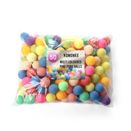 50 x Ping Pong Table Tennis Balls 40mm Mixed Colours With No Logos Ideal For Cat Dog Pet Toy School Crafts