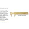 Groz 01304 4" Brass Caliper