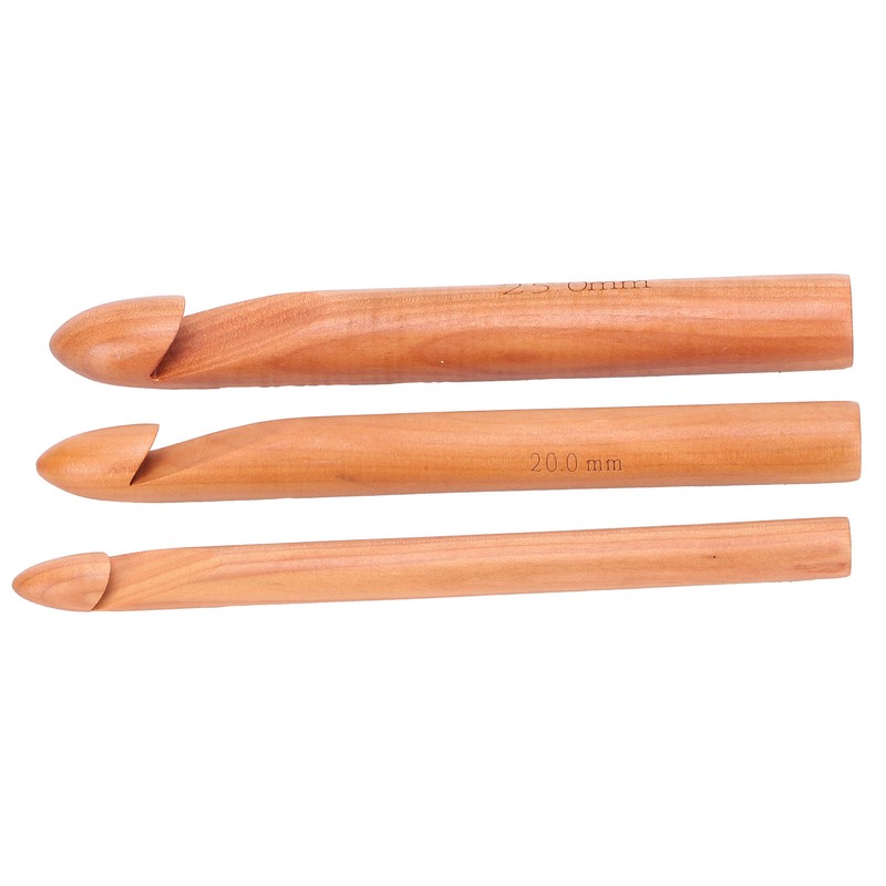 Bamboo Crochet Hook Handcrafted Knitting Needles Yarn Craft 20cm/7.9in Large